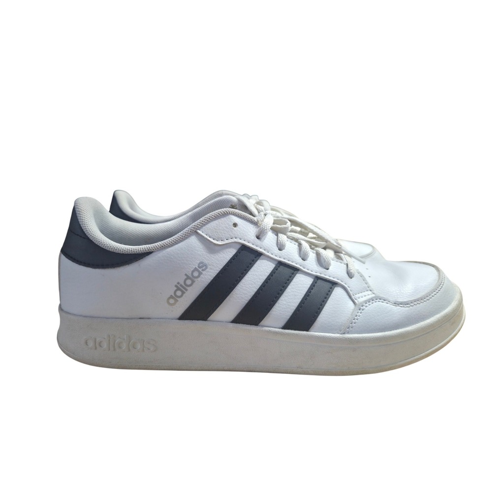 Adidas Breaknet Mens White Black Court Sneakers Shoes FX8724 Size 10